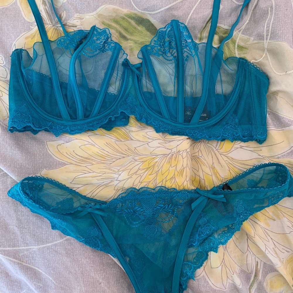 Honey Birdette Natalie Teal set